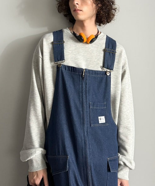 【Classical Origin】Front-Zip Loose Overalls／フロントジップ仕様ルーズオーバーオール co0780008