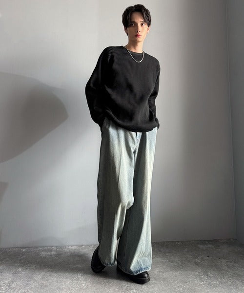 【Classical Origin】「ベーシックの必需品。」サーマルクルーネックニット/Thermal Crew Neck Knit ao1260480