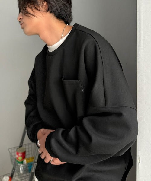 胸ポケット付きドルマンスリーブダンボールトップス / DOLMAN SLEEVE PULLOVER co1010073