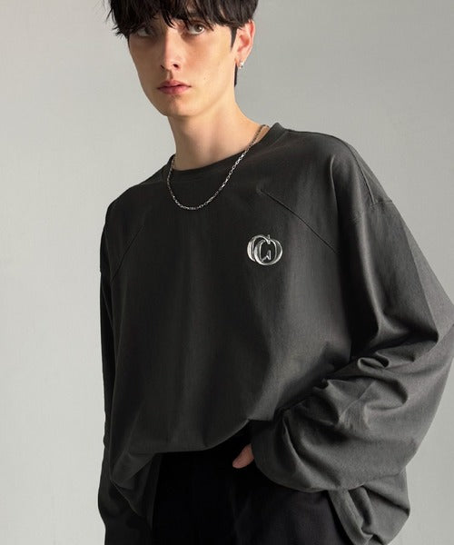 【Classical Origin】「1枚でキマる」。Dart Stitching Oversized T-Shirt／綿100％ダーツ切り替えオーバーサイズTシャツ（長袖） co1150037