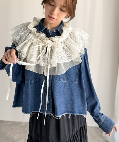 【mily bilet】1つで何通りも♪わたしだけのかわいいを！マルチウェイフリルレースストラップ mi1019098