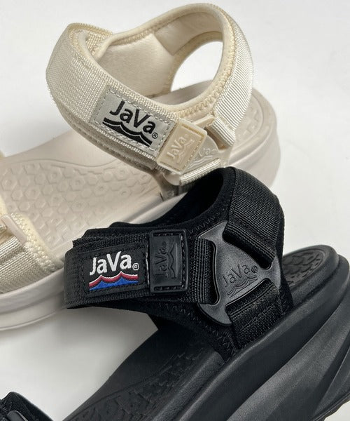 《Javaジャバコラボ》厚底ベルクロスポーツサンダル ストラップあり jv0849003