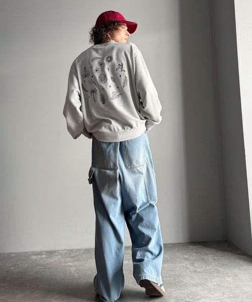 【Classical Origin】「背中で魅せる。」バック刺繍入りスウェットトレーナー（長袖）／Back Embroidery Sweat Trainer co1150043