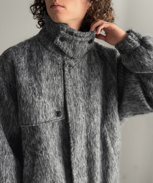シャギーファー素材2way襟デザインブルゾン／Shaggy Fur 2-Way Collar Design Blouson co1150082