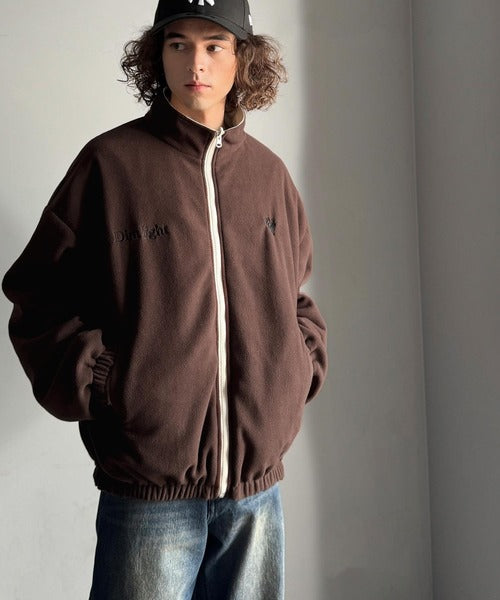 【Classical Origin】「これ1着で実質2着分の価値。」ナイロン×ボア2wayリバーシブル胸元刺繍ブルゾン／2WAY Reversible Nylon Boa Blouson co1150079