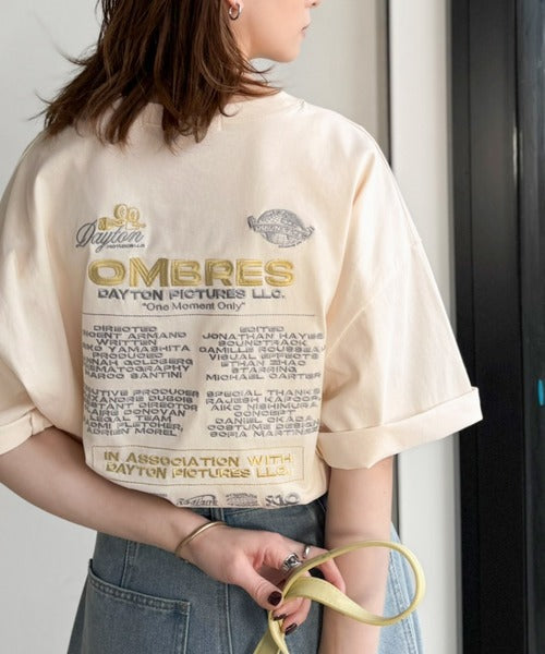 《JaVaジャバコラボ》お洒落見え抜群。大人カジュアルなゆったり半袖T。バック刺繍ビッグTEE（半袖） jv1260550
