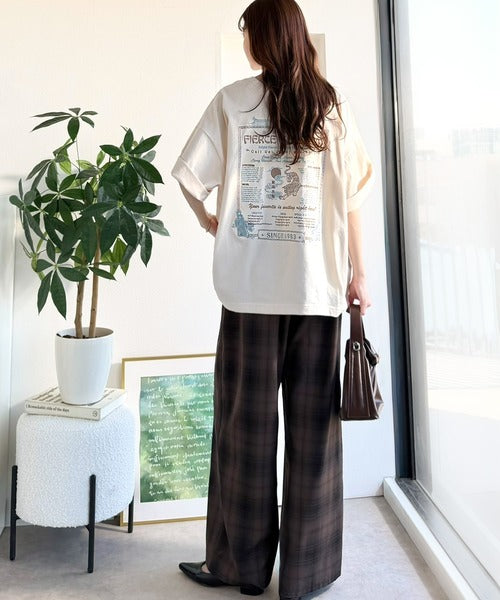 《JaVaジャバコラボ》着るだけで主役級。前後2way刺繍グラフィックオーバーサイズTシャツ jv1260547