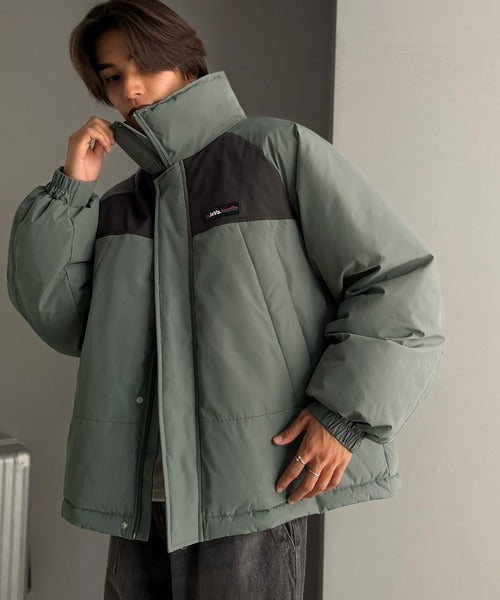【防風・撥水・防汚機能付き】《JaVaジャバコラボ》冬のわがまま、まるっと叶える。マルチファンクション異素材切り替えオーバーサイズ中綿ジャケット jo0780024