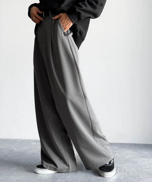 【Classical Origin】「進化系ベーシック。」セミカーブライン ワンタックスラックス／Curved Line One-Tuck Slacks co0780001