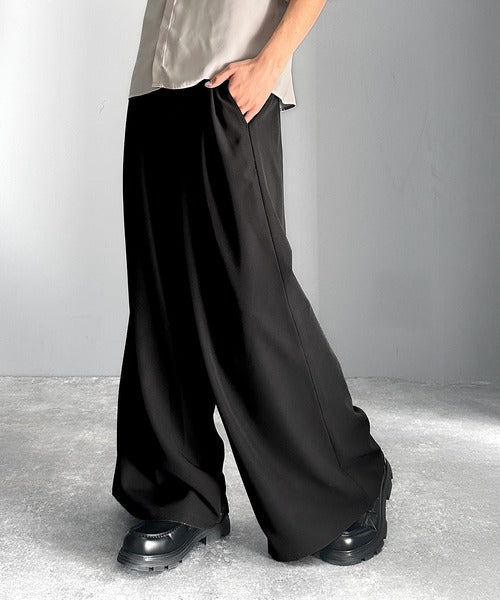 「美しさはタックから。」3タックY2Kスーパーワードスラックス／Three-Tuck Y2K Super Wide Trousers co1150005