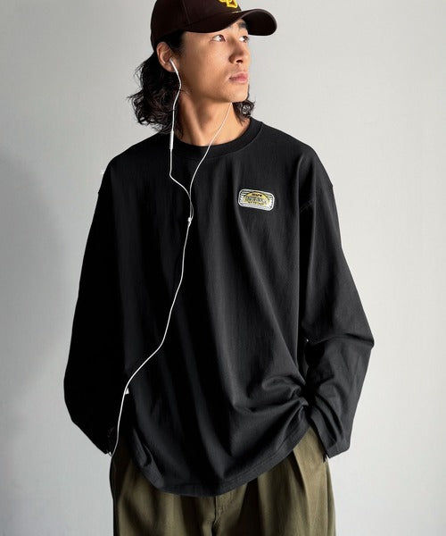 《JaVaジャバコラボ》程よいストリート感で幅広いスタイルにマッチ。 綿100%アドベンチャーマウンテンTシャツ（長袖） jo1150068