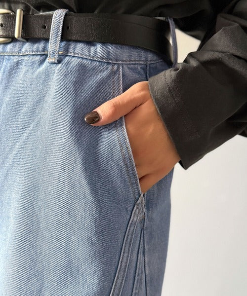 【Classical Origin】「二度見される。」サイドダブルカーブラインデニムパンツ／Side Double Curve Line Denim Pants co0900002