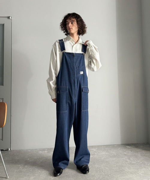 【Classical Origin】Front-Zip Loose Overalls／フロントジップ仕様ルーズオーバーオール co0780008
