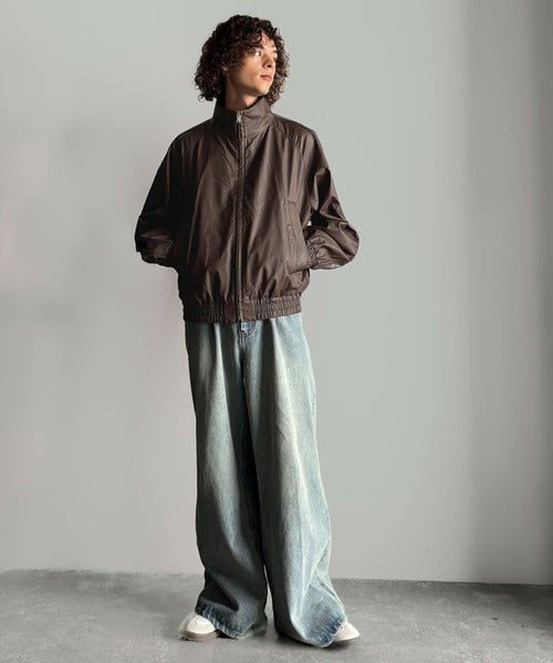 【Classical Origin】High-Neck Leather Track Jacket／ハイネックレザートラックジャケット co1150040