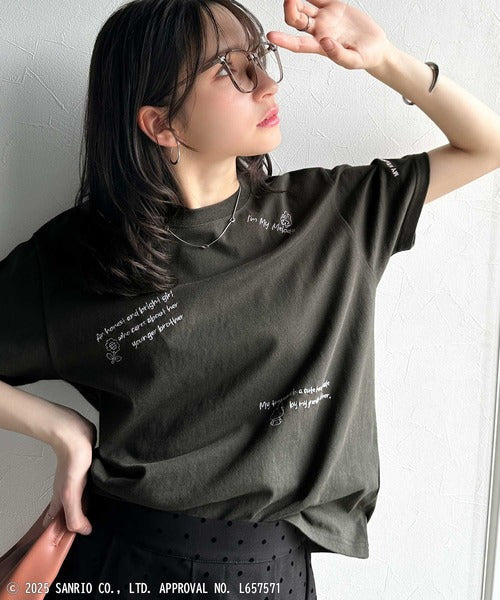【Sanrio characters/サンリオキャラクターズ】綿100％!かわいい魅力サンリオキャラクターズ刺繍半袖Tシャツ ce1330035