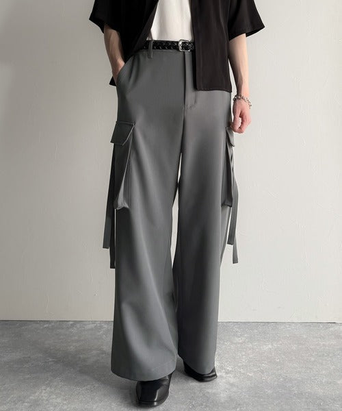 Big Pocket Parachute Wide Trousers／ビッグポケット付パラシュートワイドスラックス co1150004
