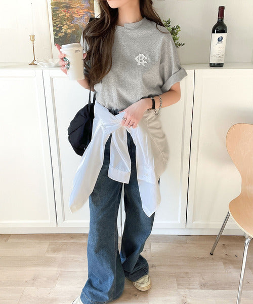 《JaVaジャバコラボ》綿100％!こだわり満載の自信アイテム☆切替BODYロゴTシャツ（半袖） jv1330014