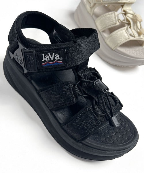 《Javaジャバコラボ》足元からお洒落をアップデート♪厚底ベルクログルカ風サンダル ストラップあり jv0849007