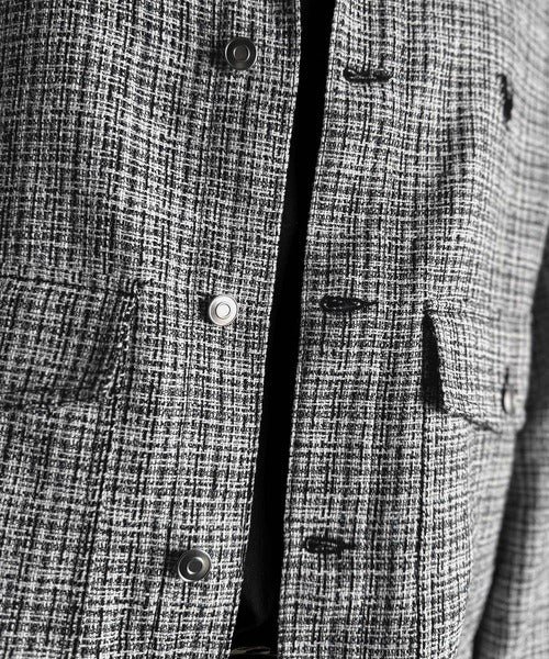 【Classical Origin】「今季トレンド。」ツイード素材ショート丈ジャケット／Tweed Short Jacket co1150060
