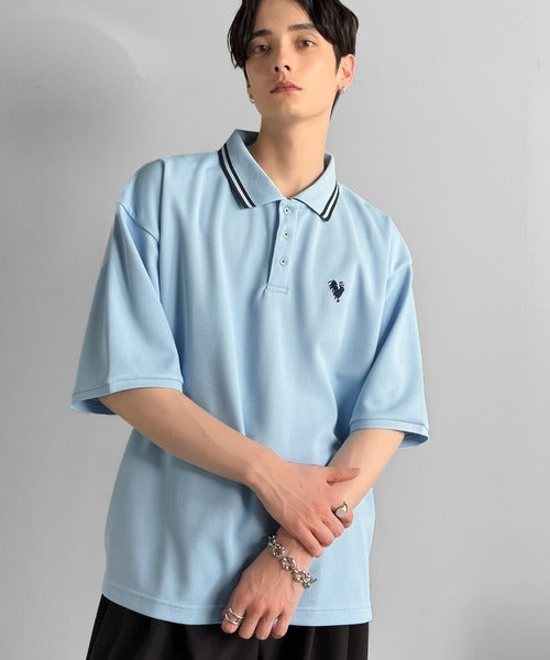 「洗練を纏う、上質な日常。」刺繍入りハイクオリティダブルフェイス素材ポロシャツ／Embroidered High-Quality Double Face Polo co1150026