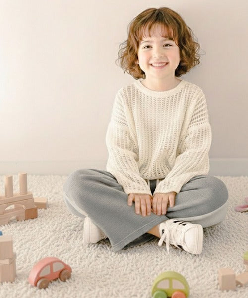 《JaVa ジャバコラボ》キッズ 親子お揃い リンクコーデにぴったり バイカラー裏使いスウェットパンツ jk1219016