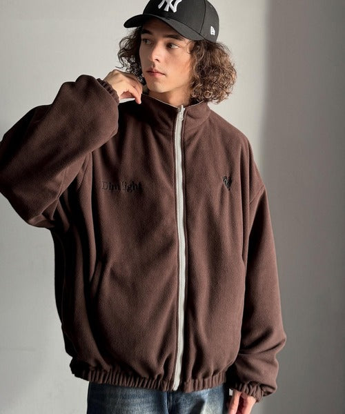 【Classical Origin】「これ1着で実質2着分の価値。」ナイロン×ボア2wayリバーシブル胸元刺繍ブルゾン／2WAY Reversible Nylon Boa Blouson co1150079