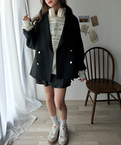 《Javaジャバコラボ》インパクト抜群！前後2wayフライトチェックインロゴ刺繍裏起毛スウェット jv1260294