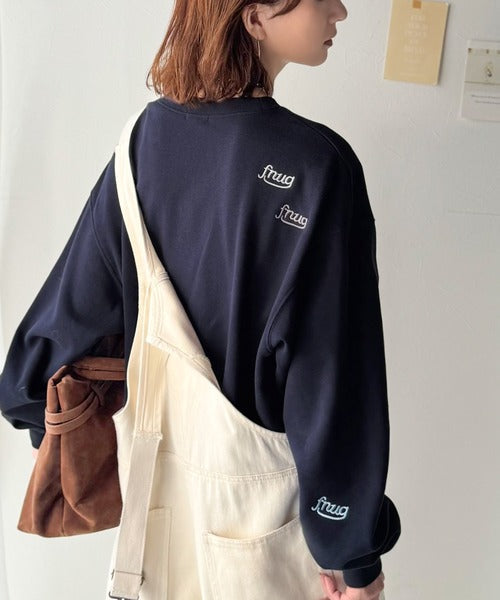 《Javaジャバコラボ》着るだけで今っぽさ叶う。ランダム刺繍クロップド丈裏起毛スウェット jv1050234