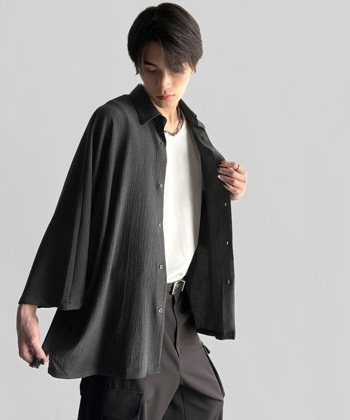 Wrinklefinish Dolman Sleeve Shirt／リンクル加工ドレープドルマンシャツ co1150009