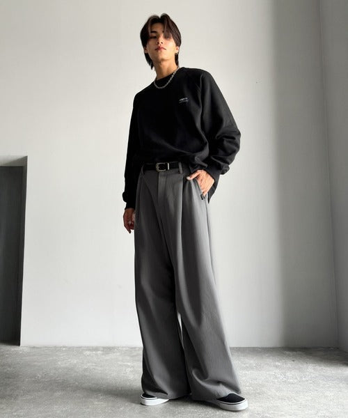 【Classical Origin】「進化系ベーシック。」セミカーブライン ワンタックスラックス／Curved Line One-Tuck Slacks co0780001