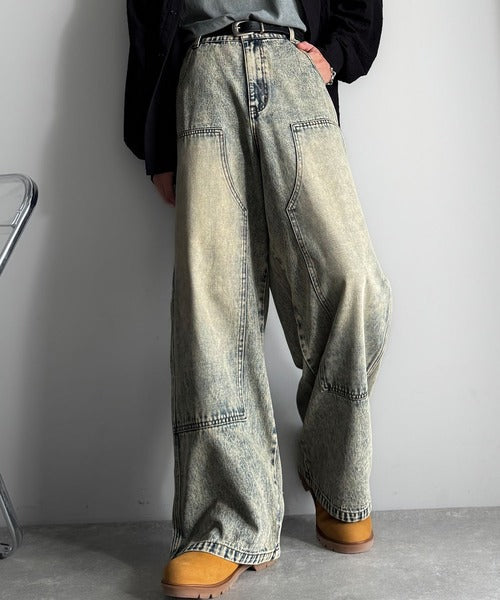 【Classical Origin】「遊び心満載。」ダブルニーワイドペインターデニム／Double Knee Wide Painter Denim co0900003