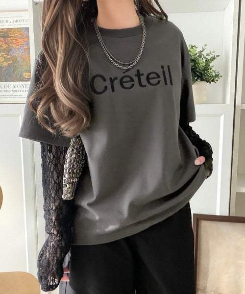 レースでカジュアルの中に女性らしさをプラス!レイヤード風レース袖ドッキングTシャツ（レース柄アソート） ce1010561