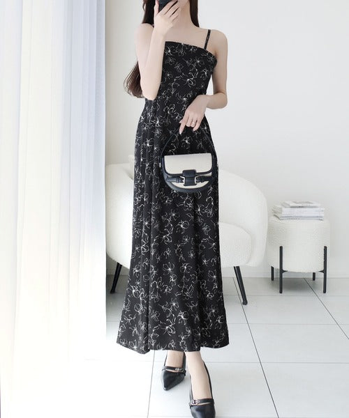 【mily bilet】透け感コーデ でつくる、映えガーリー。前後2WAY花柄シアーボレロセットアップキャミワンピース mi1139082