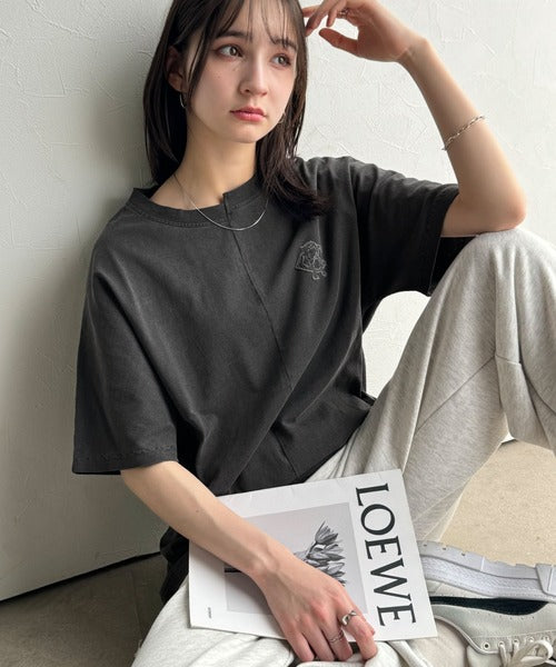 《JaVaジャバコラボ》【メンズ】綿100％!切替BODYロゴTシャツ（半袖） jm1330014