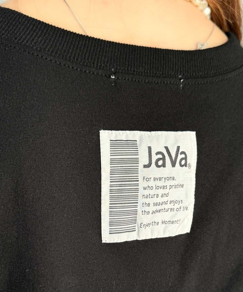 《JaVaジャバコラボ》１枚で旬な着こなし♪レースコンビチュニックTシャツワンピース jv1260327