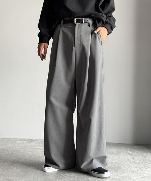【Classical Origin】「進化系ベーシック。」セミカーブライン ワンタックスラックス／Curved Line One-Tuck Slacks co0780001