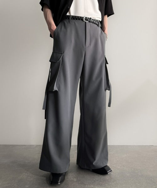 Big Pocket Parachute Wide Trousers／ビッグポケット付パラシュートワイドスラックス co1150004