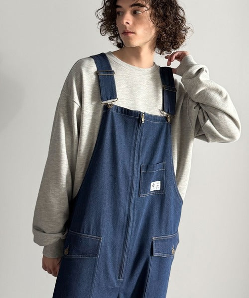 【Classical Origin】Front-Zip Loose Overalls／フロントジップ仕様ルーズオーバーオール co0780008