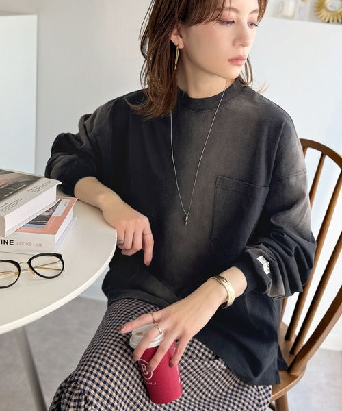 《JaVaジャバコラボ》垢抜け！大人のストリートstyleを作る。綿100％スプレーダイオーバーサイズTシャツ（長袖） jm1020358