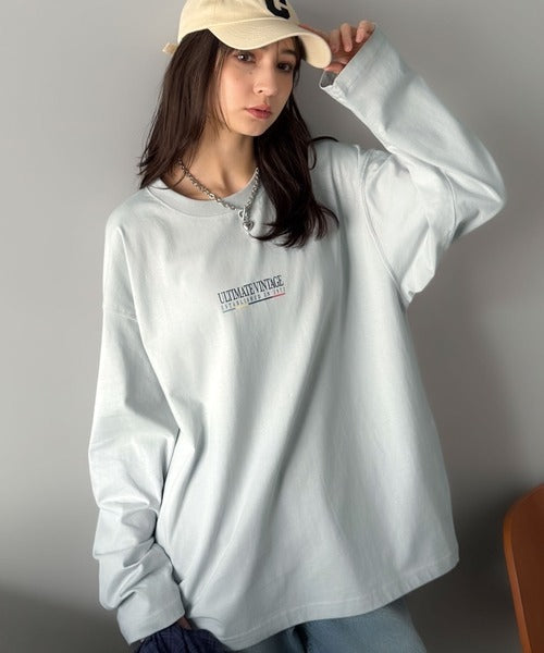 《JaVaジャバコラボ》ヴィンテージ感漂う綿100%クラシックカーグラフィックTシャツ（長袖） jo1150067