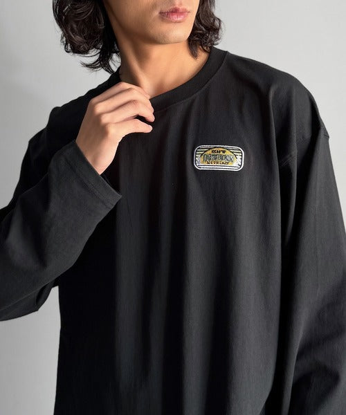 《JaVaジャバコラボ》程よいストリート感で幅広いスタイルにマッチ。 綿100%アドベンチャーマウンテンTシャツ（長袖） jo1150068