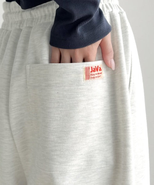 《JaVa ジャバコラボ》大人の余白をまとうワイドスウェット。ヘビーウェイトスウェットワイドパンツ jv0940252