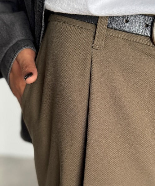 【Classical Origin】「美しい落ち感。」 ワンタックセンタープレスフレアスラックス／One-tuck center-pressed flared slacks co1150042