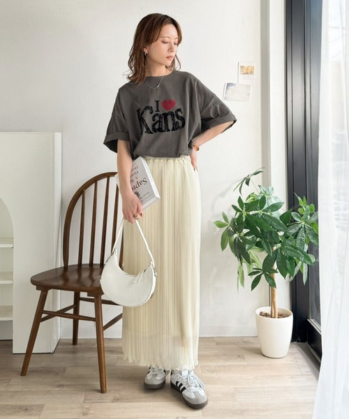 《JaVaジャバコラボ》大人カジュアルにちょうどいい。綿100％ ヴィンテージ風ハートTシャツ jv1050369