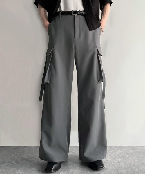 Big Pocket Parachute Wide Trousers／ビッグポケット付パラシュートワイドスラックス co1150004