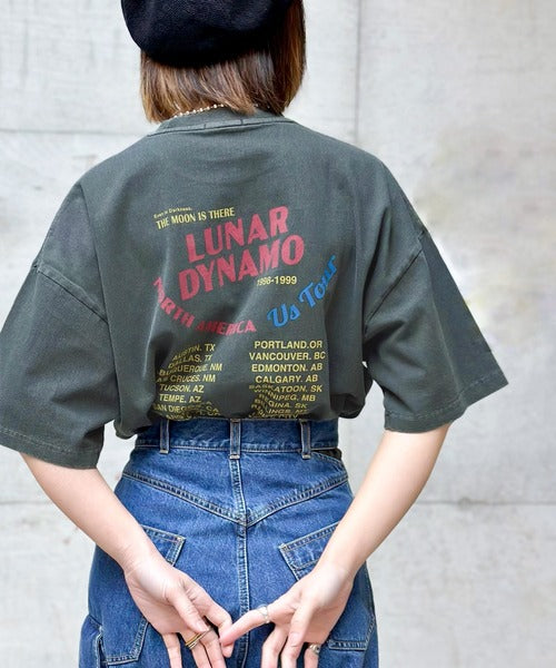 《JaVa ジャバコラボ》キャッチーな大人Tee。綿100%ピグメントロゴビッグTシャツ jv1029024