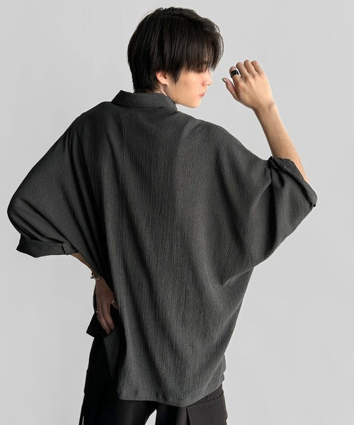 Wrinklefinish Dolman Sleeve Shirt／リンクル加工ドレープドルマンシャツ co1150009