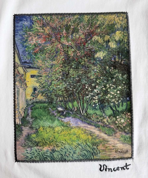 《ゴッホ絵画グラフィック》ステッチ刺繍MIXデザイン 高機能半袖Tシャツ【接触冷感・UVカット機能付き】【JaVaジャバコラボ】 jo1150093