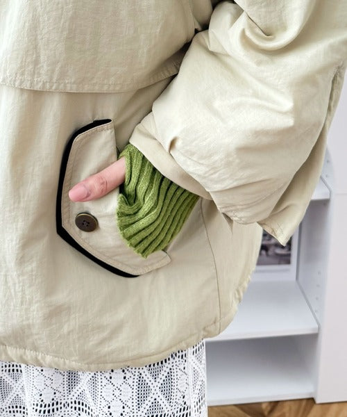 《Javaジャバコラボ》こだわり配色でスポーツMIXコーデが叶う。胸刺繍×襟配色ブルゾン jv1260213