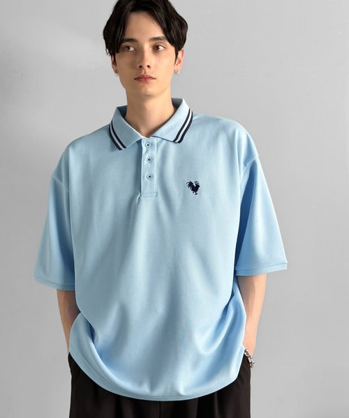 「洗練を纏う、上質な日常。」刺繍入りハイクオリティダブルフェイス素材ポロシャツ／Embroidered High-Quality Double Face Polo co1150026
